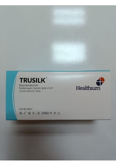 Trusılk İpek 3/0 18 MM 3/8 Keskin Cerrahi İplik