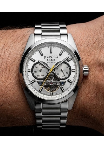 Jpc.0725-s04102m.4-8.290 Otomatik Mekanizma Erkek Kol Saati Gümüş