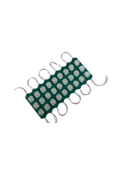 24 Volt Yeşil 3 Watt 3 Lü Lensli 3030 Reklamcı Modül 10 Adet 1 Adet