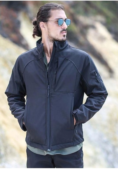 Fiyort FY81 Logan Softshell Mont Siyah Medium Çok Renkli