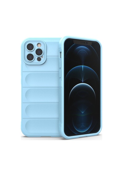 Apple iPhone Uyumlu 12 Pro Kılıf Optimum Silikon - Sky Blue Bz8683140485801