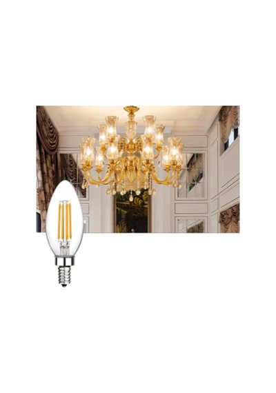 10 Adet Ct-4066 Led Buji Ampul, 4 W Gün Işığı E14 Duy