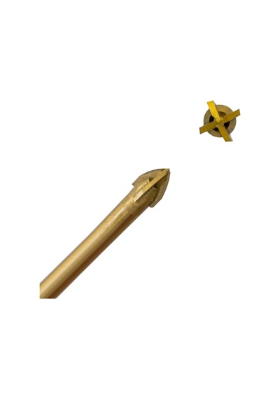 6177 Ok Tipi 4 Elmaslı Cam Fayans Delme Matkap Ucu 12 Mm