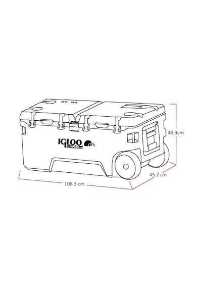 Igloo Coremax 120 Tekerlekli Buzluk 120 Litre Beyaz