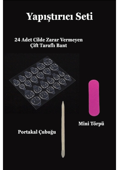 Kısa Badem Mat Bordo Medıum Beden 10 Adet Takma Tırnak Seti X556 Mat Bordo