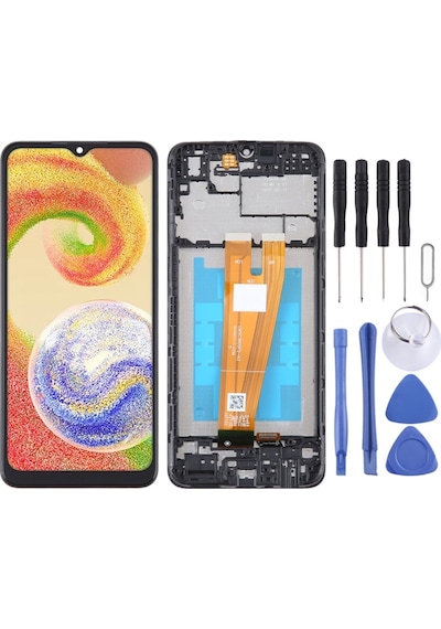 Samsung Galaxy Uyumlu A04 Sm A045f Lcd Ekran Çerçeveli +tamir Seti
