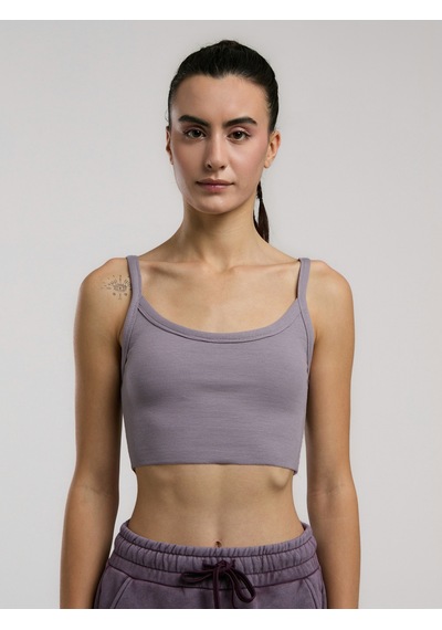 Everlast Ever Relaxed Rib Mürdüm Kadın Atlet Büstiyer Mürdüm