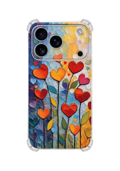 Printify Kkapple İphone 17pro Max İle Uyumlu Düşlerin Dansı Serisi Kökten Sevgi Tasarımlı Uv Baskılı Köşe Korumalı Antişok Kılıf Şeffaf