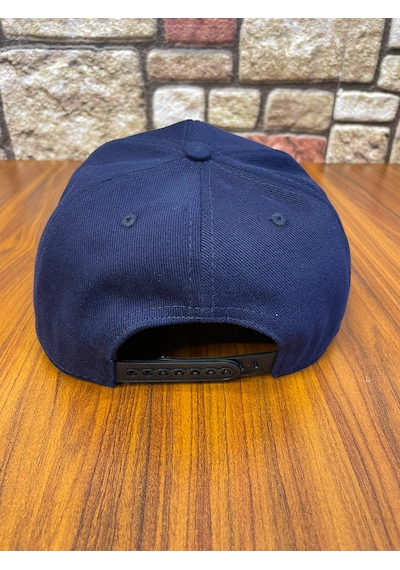 Hamze Hip Hop Snapback Rapper Basic Gabardin Cap Şapka Lacivert