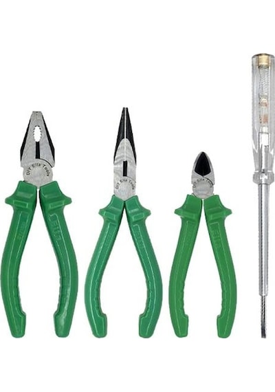 Elta 160 MM Pense 140 MM Yan Keski 160 MM Kargaburun 190 MM Kontrol Kalemi 4'lü El Aleti Seti