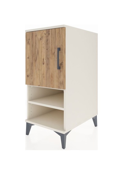 Kronos Komodin 3 Raflı Tek Kapaklı 44x59x96 Aytaşı-çam Aytaşı