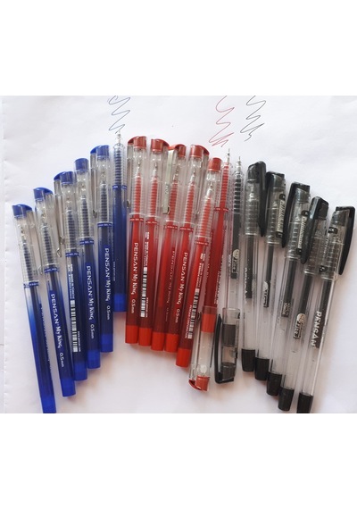 Tükenmez Jel Kalem 0.5 Mm Mavi 6 +siyah 6 +kırmızı 6 18 Adet