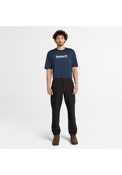 Timberland Uv-protection Logo Short Sleeve Erkek T-shirt-33283 Lacivert