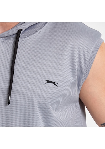 Slazenger RAG Erkek Kolsuz Gri Tişört