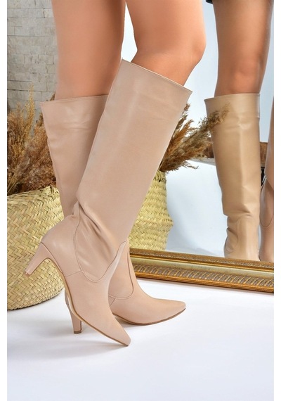 Fox Shoes Ten Kısa Topuklu Kadın Çizme L882870409