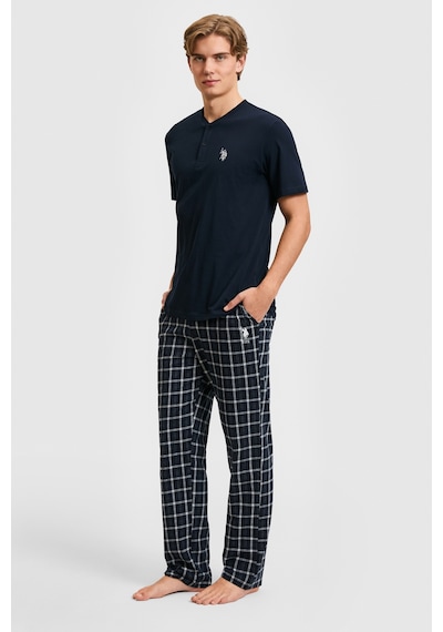 U.S. Polo Assn. U.s. Polo Assn. Erkek Lacivert Pijama Takım 50326147-vr033