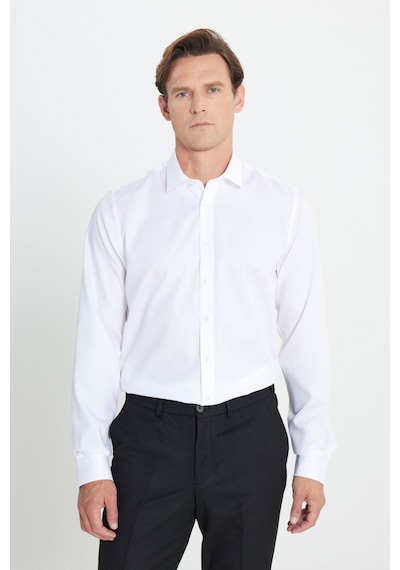 Ac&Co / Altınyıldız Classics Erkek Beyaz Ütü Gerektirmeyen Taılored Slim Fit Dar Kesim Klasik Yaka %100pamuk Non-ıron Gömlek Beyaz Ac&Co / Altınyıldız Classics Erkek Beyaz Ütü Gerektirmeyen Taılored Slim Fit Dar Kesim Klasik Yaka %100pamuk Non-ıron Gömlek Beyaz
