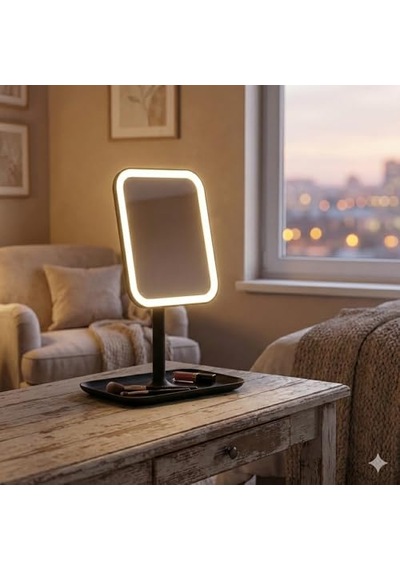 Led Işıklı Masaüstü Makyaj Aynası - Dokunmatik Sensörlü, Parlaklık Ayarlı Ve Organizer Tabanlı Taşınabilir Kozmetik Aynası - Usb Bağlantılı Profesyonel Bakım Ve Makyaj Standı Açık Bej Led Işıklı Masaüstü Makyaj Aynası - Dokunmatik Sensörlü, Parlaklık Ayarlı Ve Organizer Tabanlı Taşınabilir Kozmetik Aynası - Usb Bağlantılı Profesyonel Bakım Ve Makyaj Standı Açık Bej