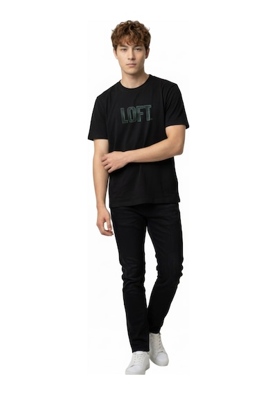 LOFT Regular Fit Erkek Tshirt K.kol Lf2040075 Q1.v1 Siyah