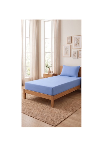 Tek Kişilik Lastikli Çarşaf Takımı 1 Lastikli Çarşaf 100 X 200 1 Yastık Kılıfı 50 X 70 Mavi - 717405300 Mavi Tek Kişilik Lastikli Çarşaf Takımı 1 Lastikli Çarşaf 100 X 200 1 Yastık Kılıfı 50 X 70 Mavi - 717405300 Mavi