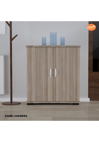 2 Kapaklı 4 Raflı Ayakkabılık Cordoba
