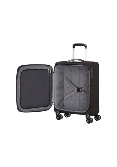 American Tourister Cloudrıder-spınner S Exp Tsa Siyah Çekçekli Kumaş Valiz