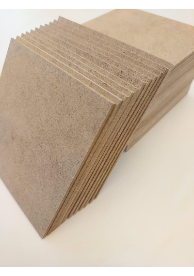 Ayrex 3 Mm 15x15 Mdf Plaka 10 Adet - Hobi, Maket, Ahşap El Sanatları İçin Uygun 10 Lu Paket