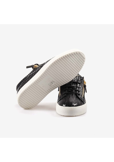Giuseppe Zanotti Siyah Fermuarlı Erkek Spor & Sneaker Ayakkabı Rm50012 Siyah