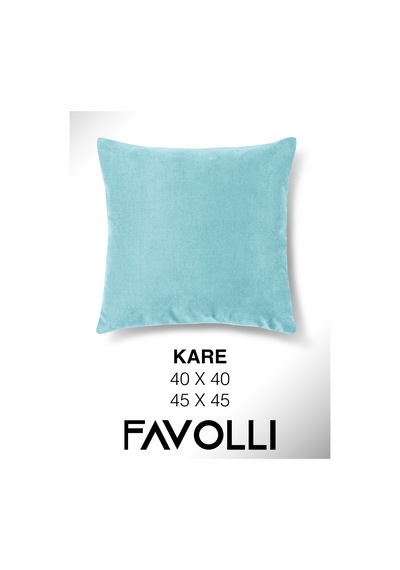 Br Favolli Kadife Dokulu Sis Mavisi Kırlent Kılıfı Dream Serisi Punch Için Uygun Gizli Fermuar Sis Mavisi