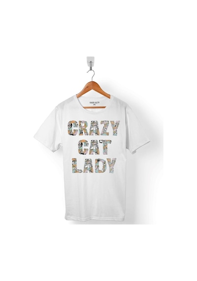 Crazy Cat Lady Çılgın Kedi Erkek Tişört 001