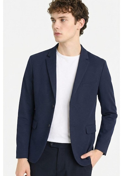 Defacto Slim Fit Dar Kesim Blazer Ceket F7690ax26spnv64 Lacivert-nv64
