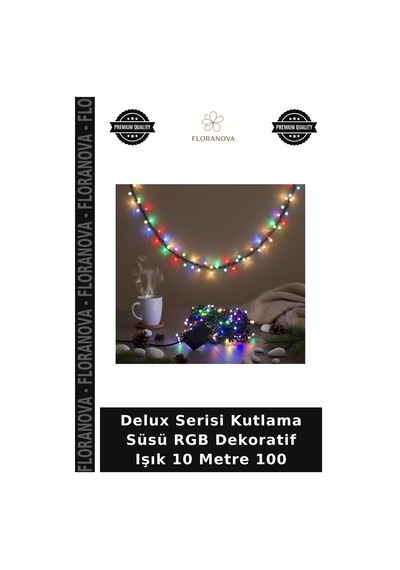 Delux Serisi Kutlama Süsü Rgb Dekoratif Işık 10 Metre 100