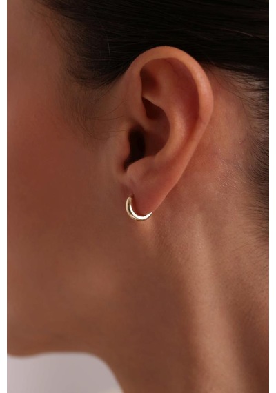 Altın Du Z Oval Halka Ku Pe 1 Cm 3mm