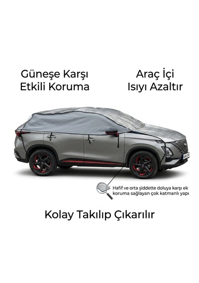 Gard Oto Universal Suv Araç Brandası Su Geçirmez Gri