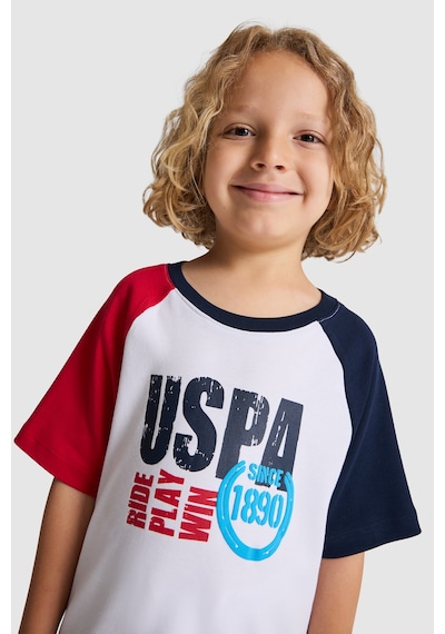 U.S. Polo Assn. Erkek Çocuk Kırmızı Tişört 50327037-vr171 Basıc Kırmızı
