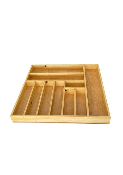 Kaşık, Çatal, Bıçak, Kepçe Organizer 45x50 Cm Çekmece Düzenleyici Mutfak Gereçleri Düzenleyici Ahşap