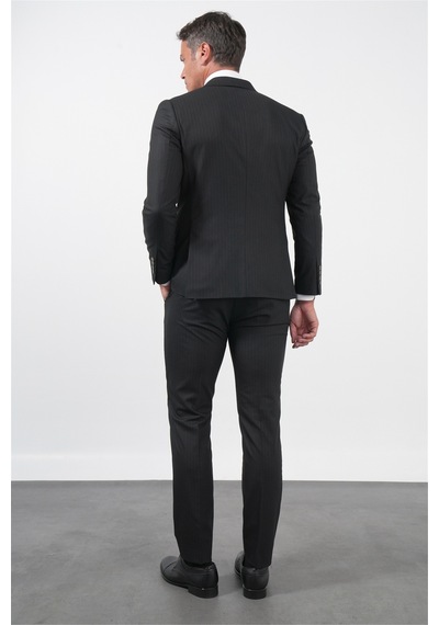 İmza Siyah-gri Kırlangıç Yaka Kruvaze 6 Drop Slim Fit Tam Astar Esnek Takım Elbise 1001260173 Siyah - Gri İmza Siyah-gri Kırlangıç Yaka Kruvaze 6 Drop Slim Fit Tam Astar Esnek Takım Elbise 1001260173 Siyah - Gri