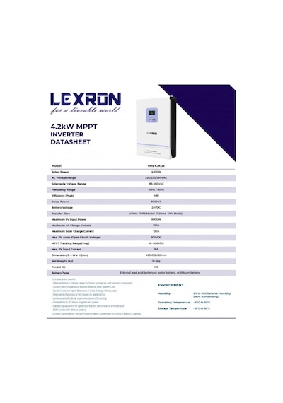 Lexron 4.2kw 24v Mppt Akıllı İnverter