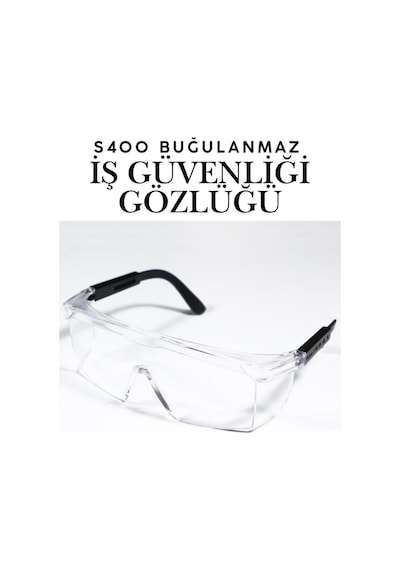S400 Şeffaf Koruyucu İş Gözlüğü - Anti-fog Buğulanmaz Polikarbonat Gözlük Laboratuvar Ve İş Gözlüğü S400 Şeffaf Koruyucu İş Gözlüğü - Anti-fog Buğulanmaz Polikarbonat Gözlük Laboratuvar Ve İş Gözlüğü