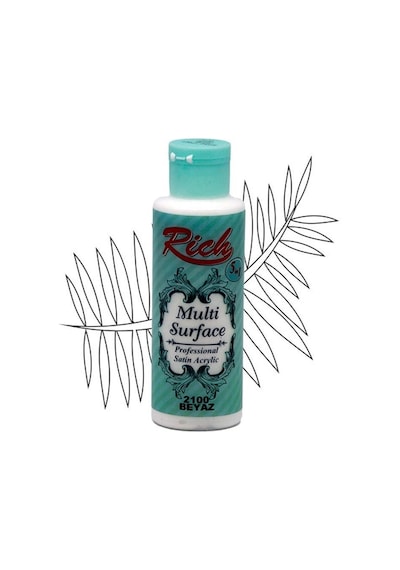 Rich Multi Surface Her Yüzey için Akrilik Boya 120 Cc. 2100 Beyaz