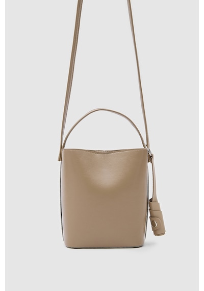 Shule Bags Amore Minimal Çapraz Çanta Bej