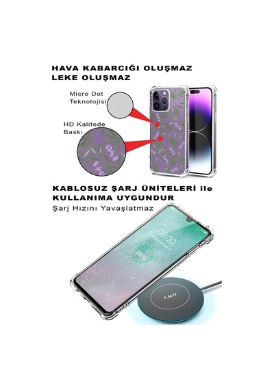 Prinrify Xiaomi Redmi Note 12 Pro 5g Water Color 3 Baskılı Şeffaf Köşe Korumalı Antişok Kılıf