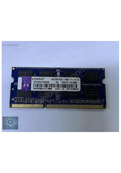 Kingston 4gb Ddr3l Pc3l 12800s Sorunsuz Ram