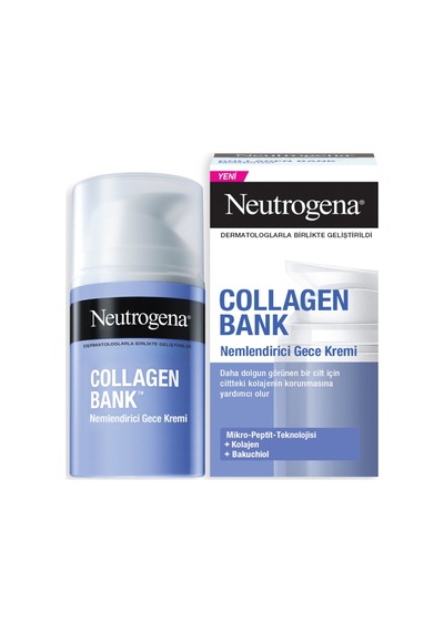 Neutrogena Collagen Bank Nemlendirici Gece Kremi 50 Ml - 8 Adet Tarı