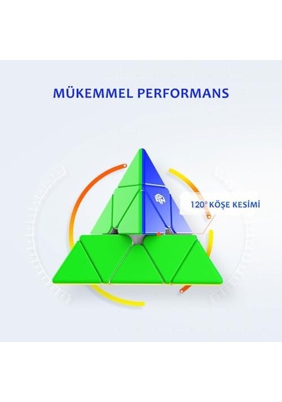Gan Pyraminx Standard 36 Mıknatıslı Hızlı Piramit Rubik Küp Zeka Küpü Çıkartmasız Tr Resmi Satıcısı