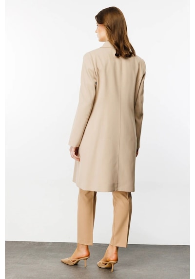Ekol Minimalist Midi Pardesü: Günlük & İş Stilleri İçin Oversized Camel