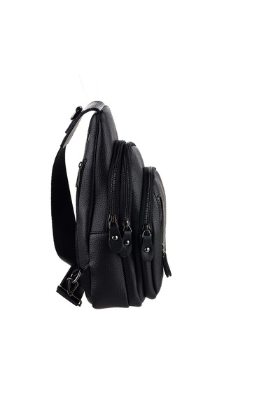Westpolo Tek Omuz Askılı, Fermuarlı Çok Bölmeli Erkek Sırt Ve Göğüs Çantası Body Bag - Siyah