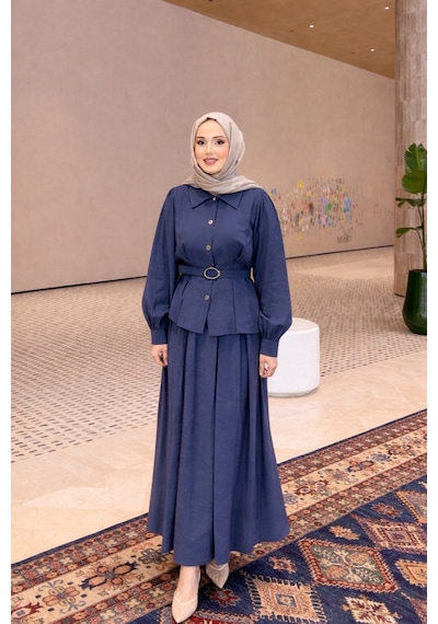 Riella Butik Cherny Etekli Takım Lacivert
