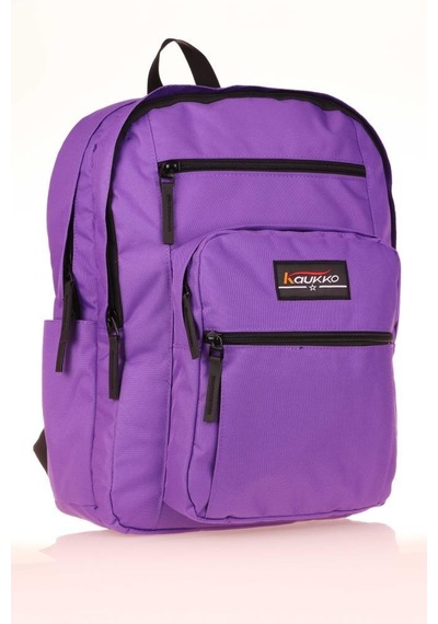 Kaukko Full Pocket Okul Sırt Çantası Mor K1606