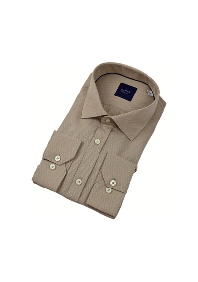 Erkek Klasik Petek Doku Uzun Kol Gömlek 3718 Bgl-st04397 Camel
